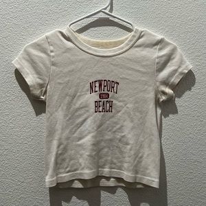 Brandy Melville Newport beach baby tee